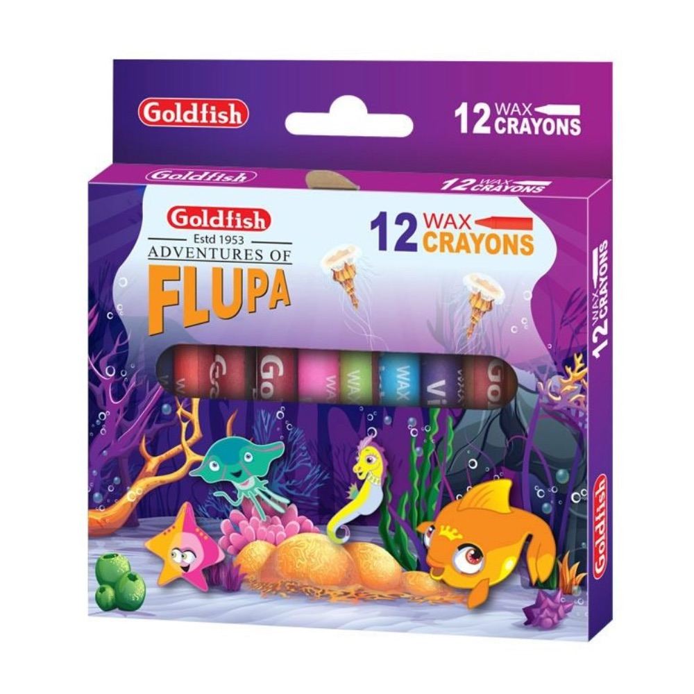GOLDFISH ADVENTURES OF FLUPA CRAYONS 12s