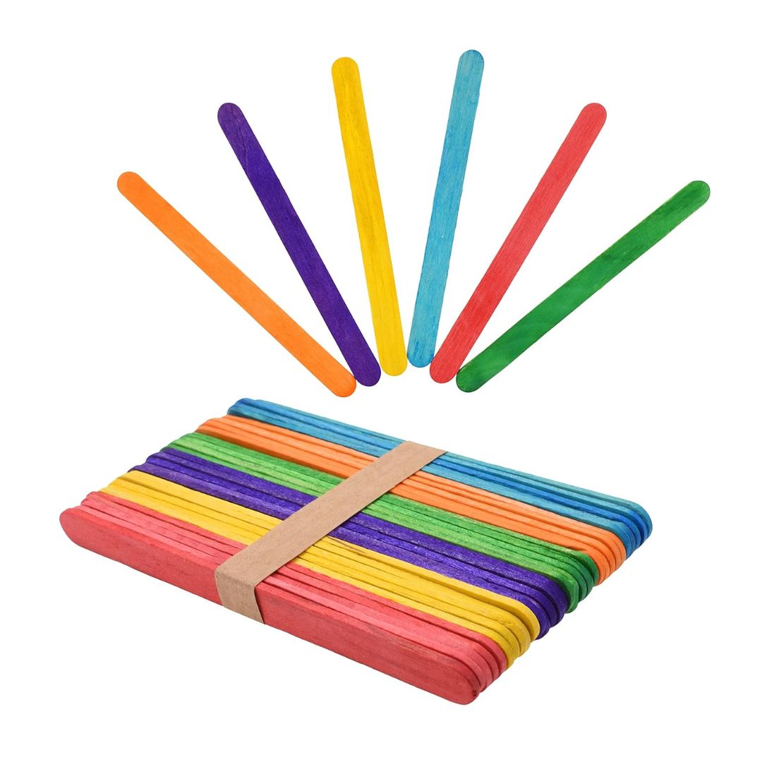 Ice Cream Sticks 6 inch Color