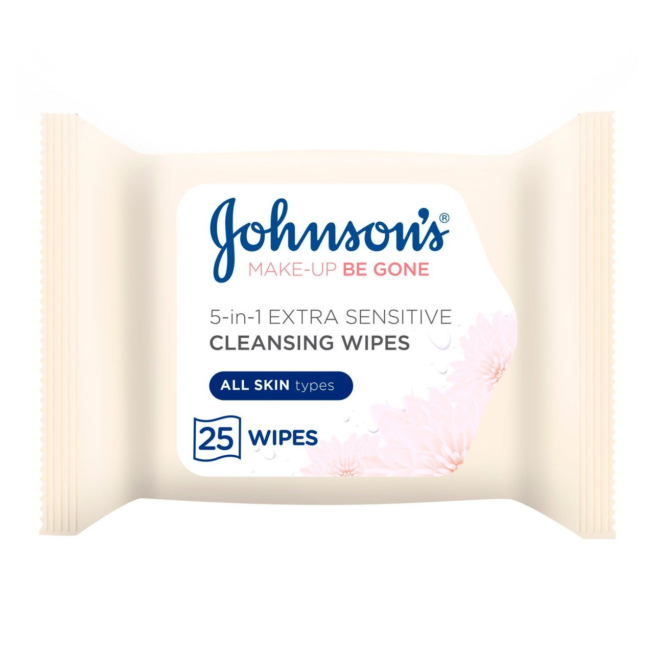 Johnsons Make Up Be Gone 5 in 1 Extra Sensitive Cleansing 25 Wipes | Imported