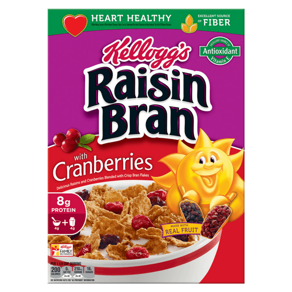 Kellogg’s Cereal Raisin Bran Cranberries