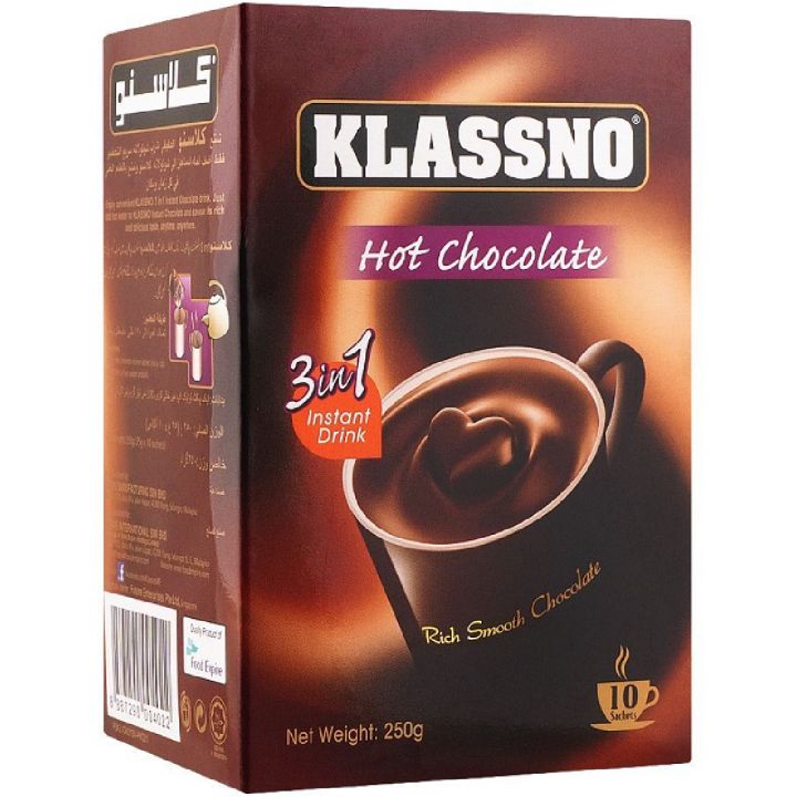 Klassano Hot Chocolate 3 in 1 Box