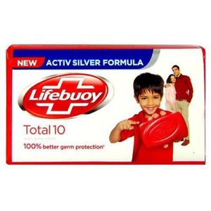 Lifebuoy Total 10 Active Silver Formula Germ Protection Bar Soap