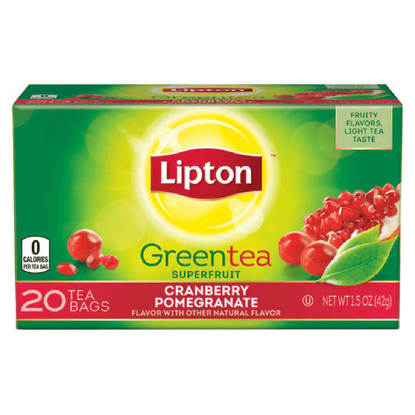 Lipton Green Tea Cranberry Pomegranate