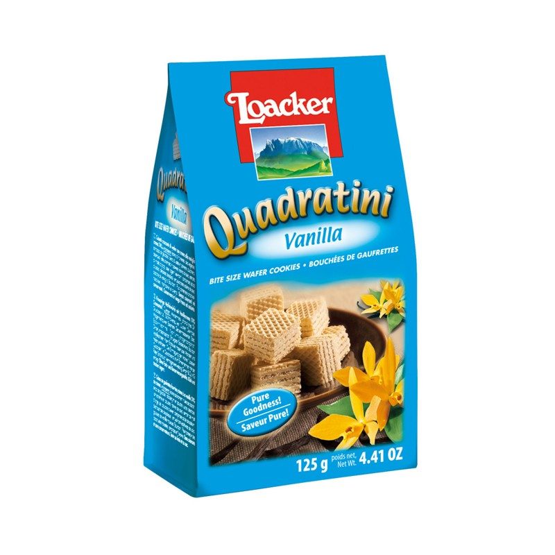 Loacker Quadratini Vanilla Wafer Cookies