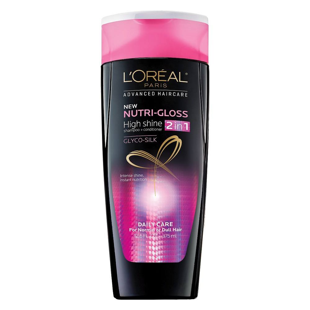 Loreal Nutri Gloss Daily Care High Shine Shampoo + Conditioner Normal To Dull Hair