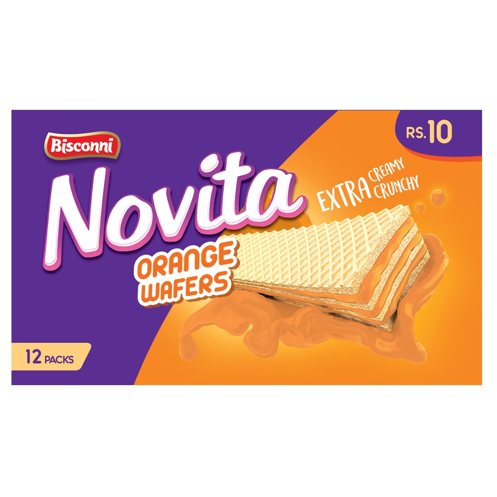 Novita Orange Wafers Box rs 10