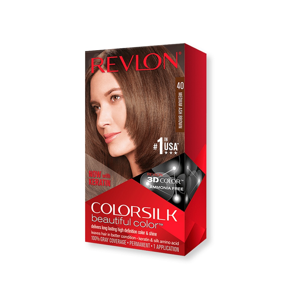 Revlon Medium Ash Brown Color Silk 40