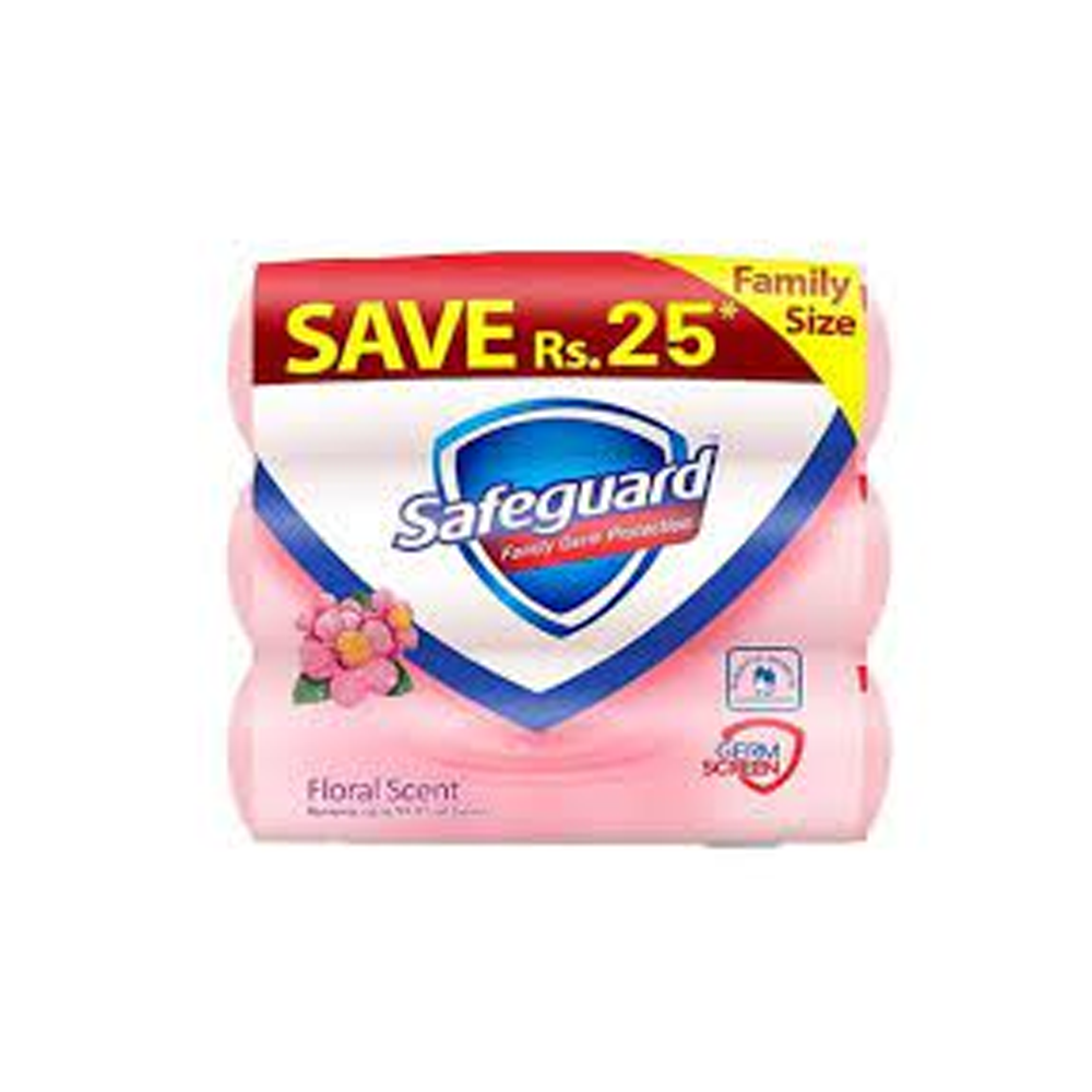 Safeguard Floral Scent Bundle of 3 Save Rs.15