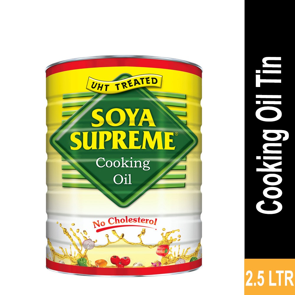 Soya Supreme Cooking Oil 2.5 Litre Tin