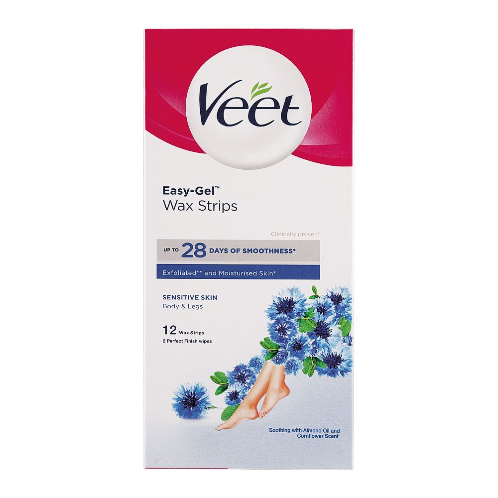 Veet Easy-Gel Wax Strips Sensitive Skin