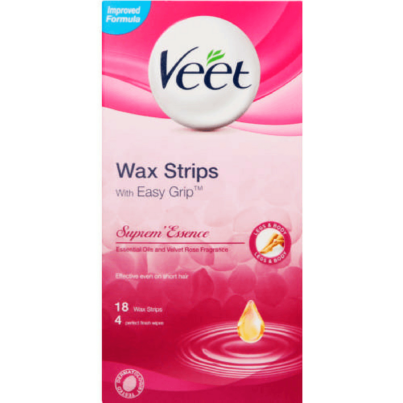 Veet Easy Grip Wax Strips Suprem Essence